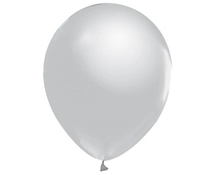 Balony Beauty&Charm, metaliki srebrne 12"/ 50 szt.
