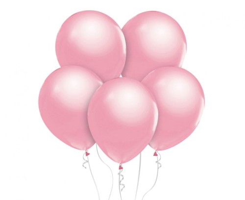 Balony Beauty&Charm, metaliki różowe 12"/ 50 szt.