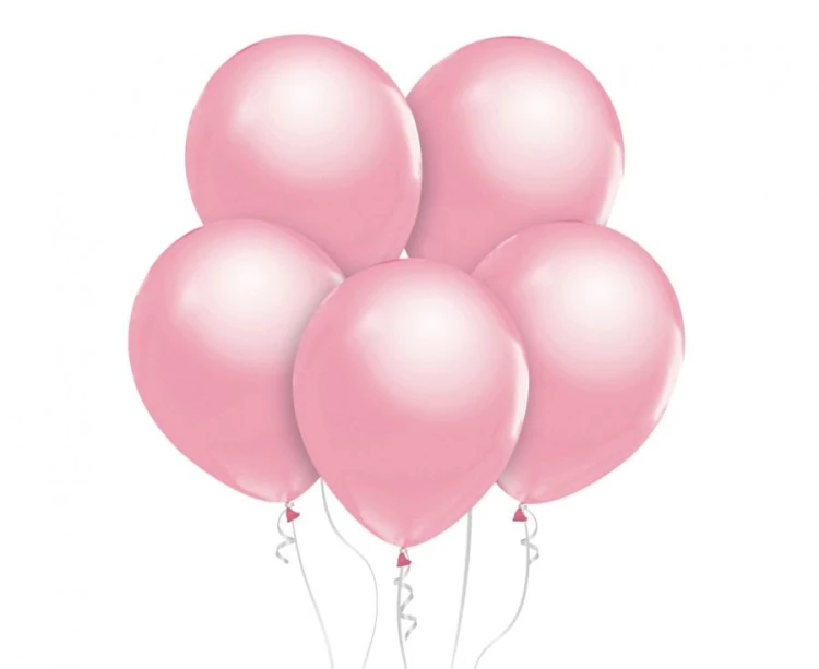 Balony Beauty&Charm, metaliki różowe 12"/ 50 szt.