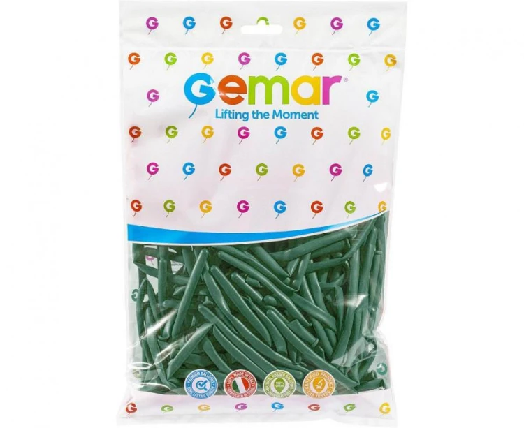 Balony D4 - Rurki włoskie Emerald Green 104/ 100 szt.