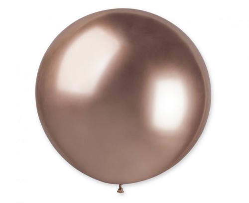 Balon GB30, kula shiny 0,80m - różowo-złota 96