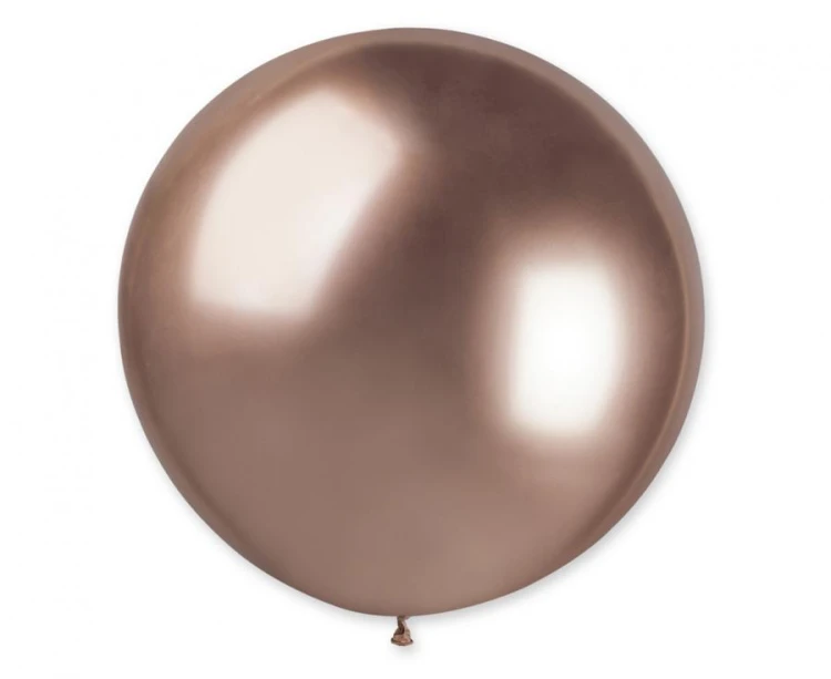 Balon GB30, kula shiny 0,80m - różowo-złota 96