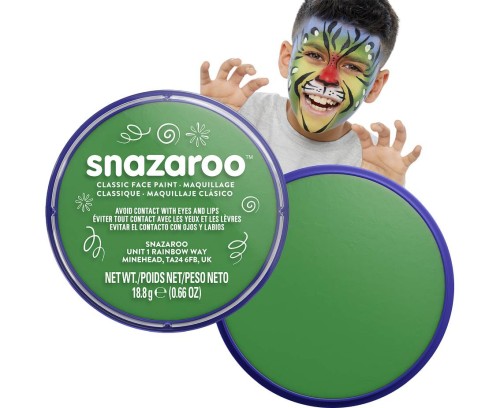 Farba do malowania twarzy Snazaroo 18ml - trawiasta zielona dla dzieci