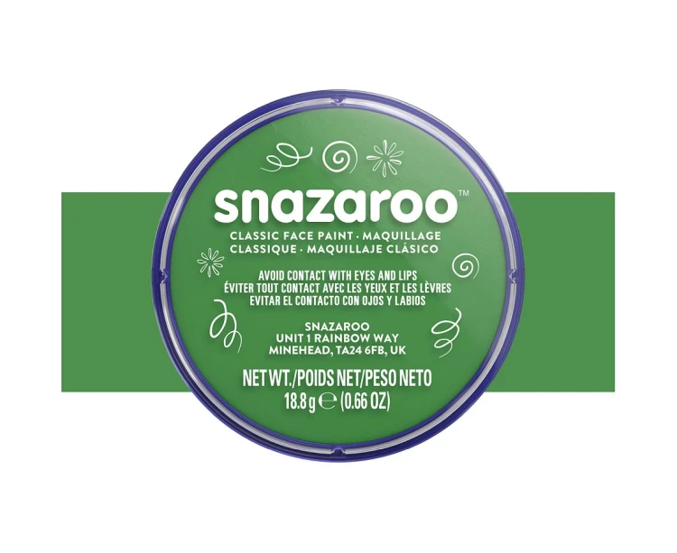 Farba do malowania twarzy Snazaroo 18ml - trawiasta zielona dla dzieci