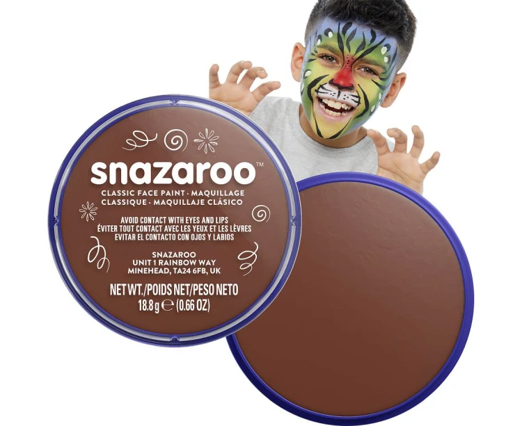 Farba do malowania twarzy Snazaroo 18ml - jasnobrązowa dla dzieci
