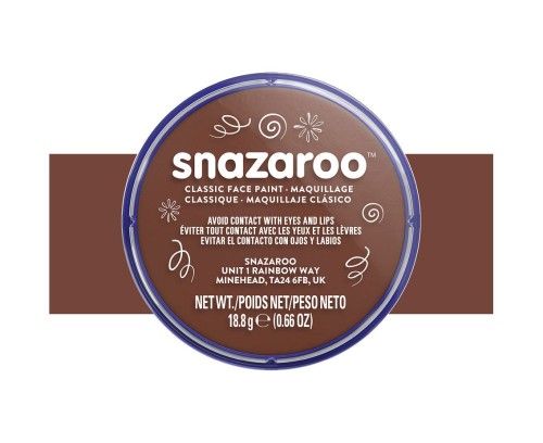 Farba do malowania twarzy Snazaroo 18ml - jasnobrązowa dla dzieci