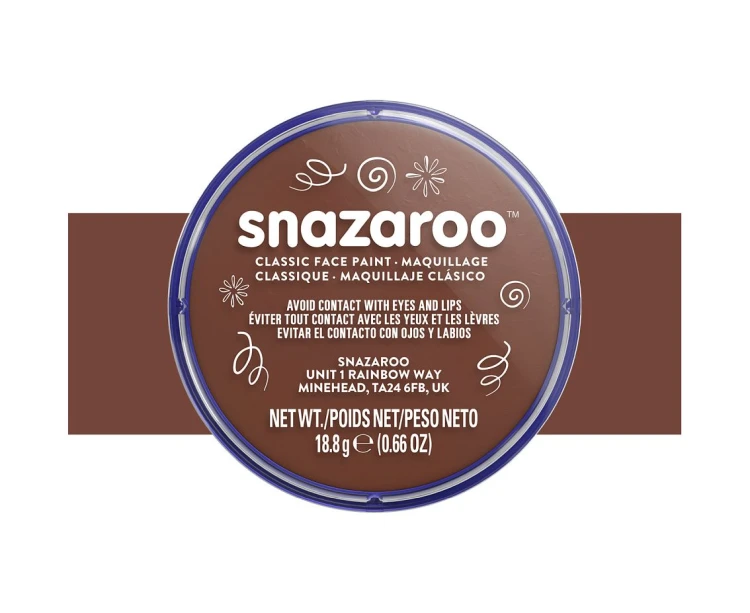 Farba do malowania twarzy Snazaroo 18ml - jasnobrązowa dla dzieci
