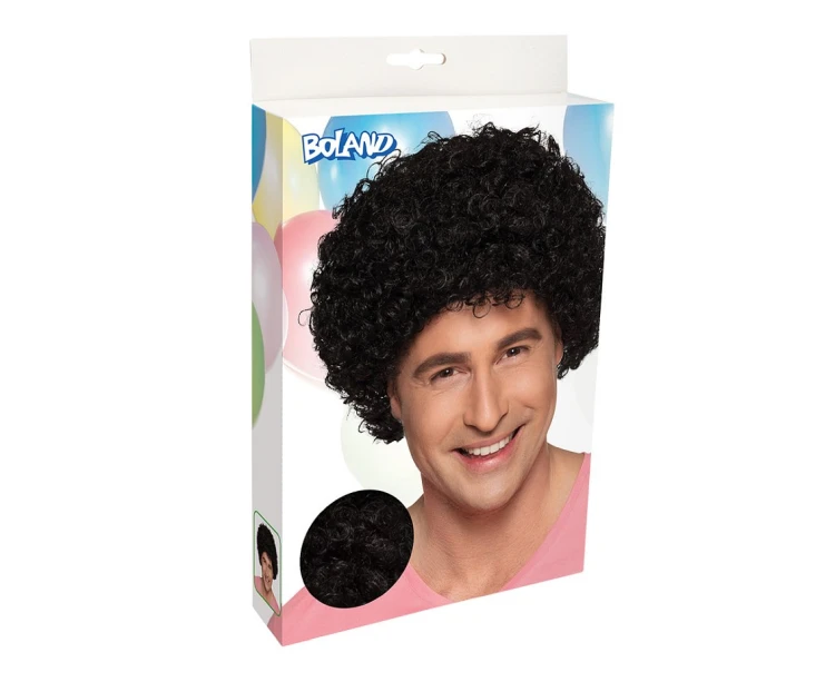 Peruka czarne loczki Curly - afro loki kręcone włosy imprezowa Boland