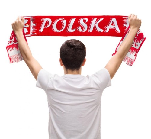 Szalik kibica Polska biało-czerwony - szal narodowy reprezentacji