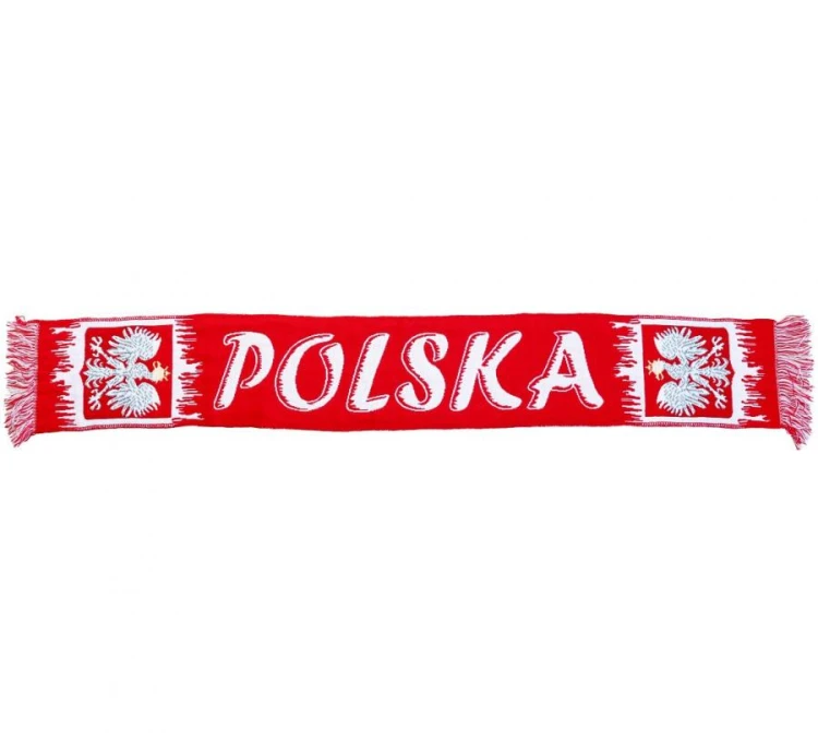 Szalik kibica Polska biało-czerwony - szal narodowy reprezentacji