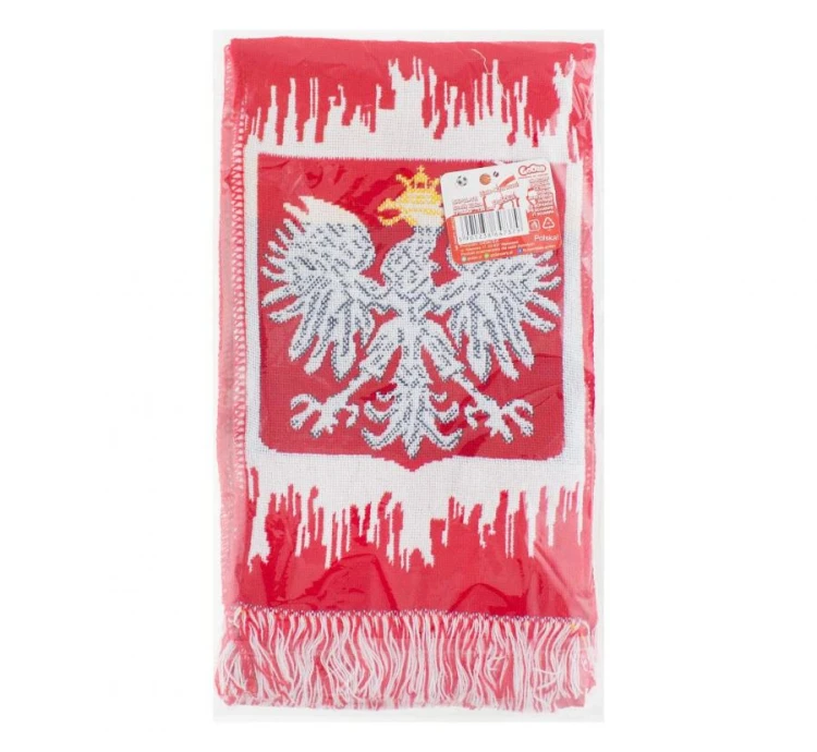 Szalik kibica Polska biało-czerwony - szal narodowy reprezentacji