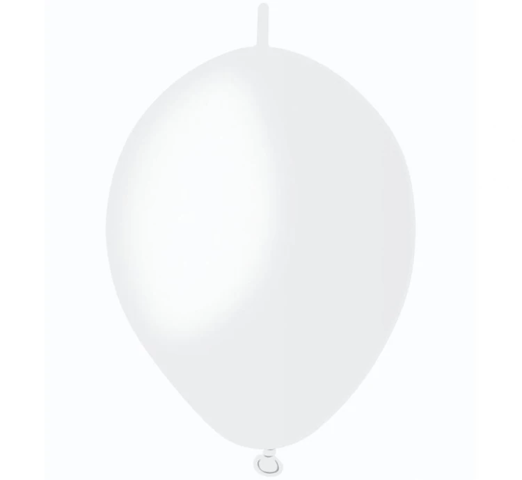 Balony GL6 pastel "Do girland" - białe 01/ 100 szt.