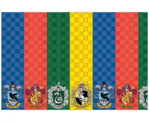 Obrus papierowy "Harry Potter Hogwarts Houses" 120x180 cm