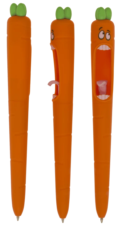 Śmieszny długopis marchewka z krzyczącą buzią - zwariowany gadżet  (3).png