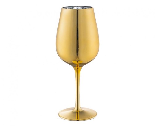Złoty kieliszek do szampana Glamour 450 ml - Kieliszek imprezowy Boland