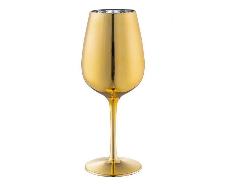 Złoty kieliszek do szampana Glamour 450 ml - Kieliszek imprezowy Boland