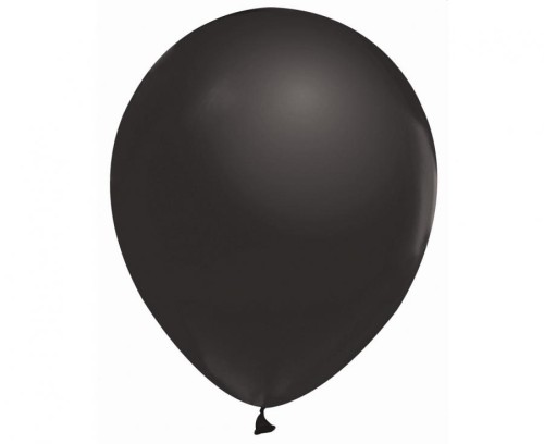 Balony Beauty&Charm, metaliki czarne 12"/ 50 szt.