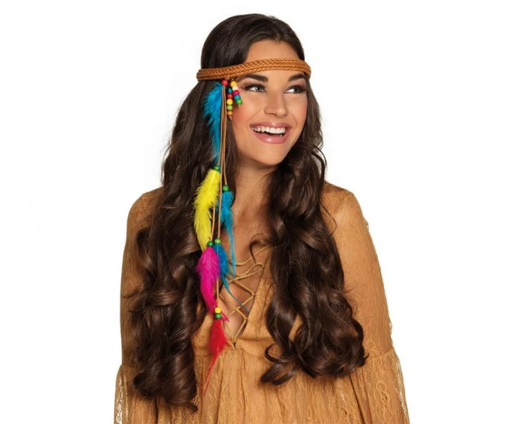 Opaska Hipiski Kwiaty Flower Power Lata 60 70 Hippie Przebranie Kostium