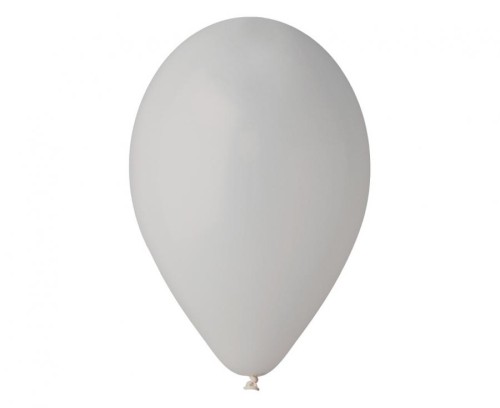 Balony G90 pastel 10" - szare 70/ 100 szt.