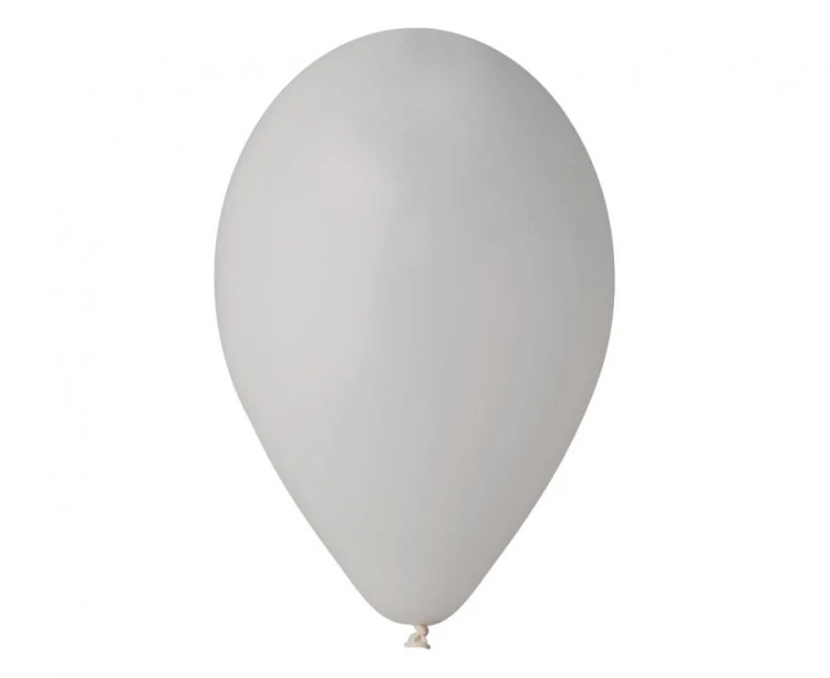 Balony G90 pastel 10" - szare 70/ 100 szt.
