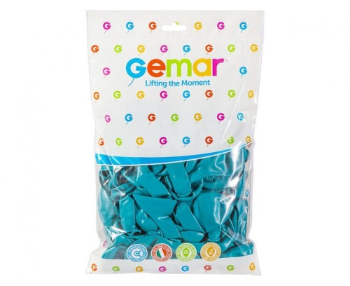 Balony G90 pastel 10" - turkusowo-niebieskie 68/ 100 szt