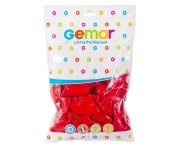 Balony G90 pastel 10" - czerwone 45/ 100 szt.