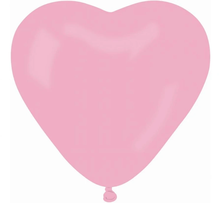 Balony CR pastel serca - różowe 06/ 50 szt.