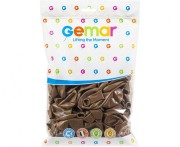 Balony G90 pastel 10" - kawowe 76/ 100 szt.