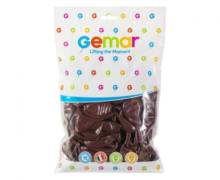 Balony G90 pastel 10" - brązowe 48/ 100 szt.