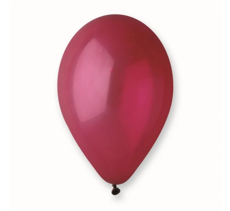 Balony G90 pastel 10" - bordowe 47/ 100 szt.