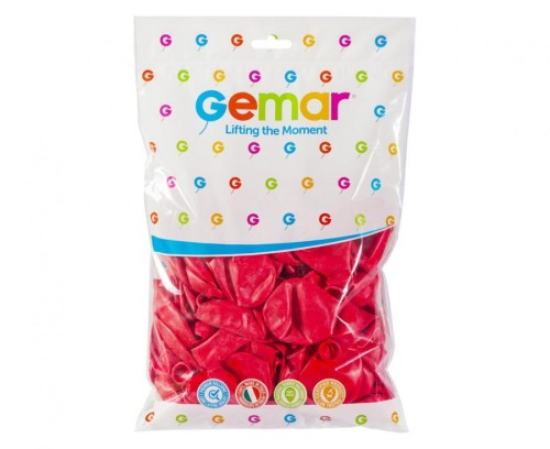 Balony G90 pastel 10" - czerwone 05/ 100 szt.
