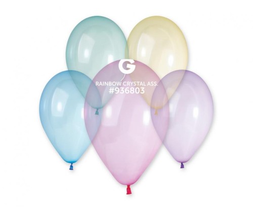 Balony G90 krystaliczne 10" - crystal mix/ 100 szt.