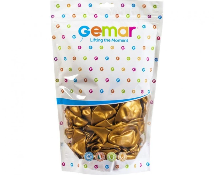 Balony GM120 metal 13" - złote 39 / 50 szt.