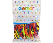 Balony D4 - Rurki włoskie Party Mix / 100 szt.
