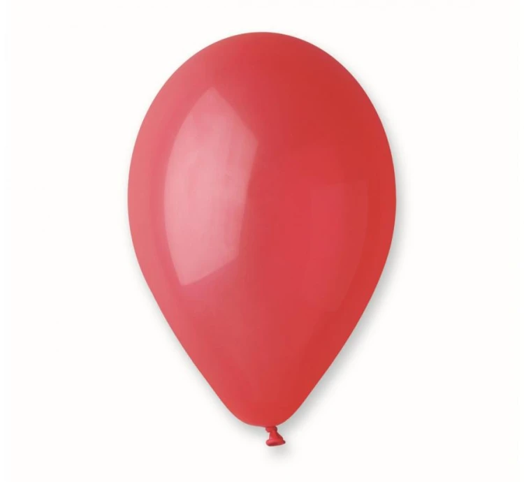Balony A80 pastel 9" - czerwone 45/ 100 szt.