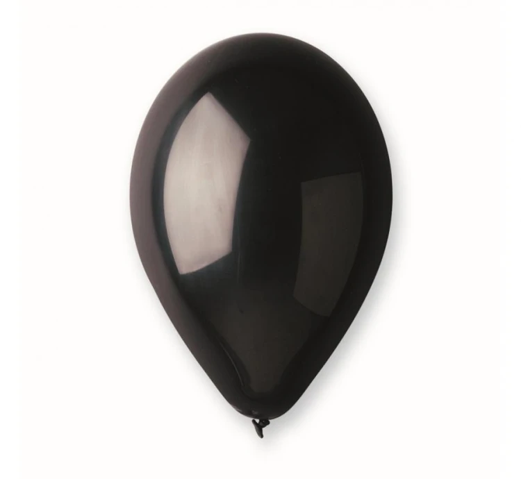 Balony A80 pastel 9" - czarne 14/ 100 szt.