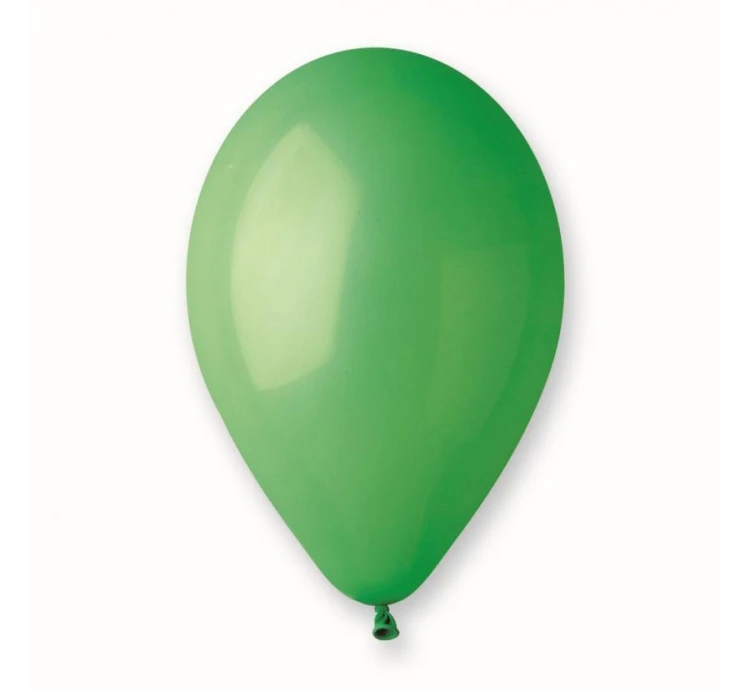 Balony A80 pastel 9" - zielone 12/ 100 szt.