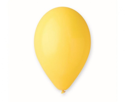 Balony A80 pastel 9" - żółte 02/ 100 szt.