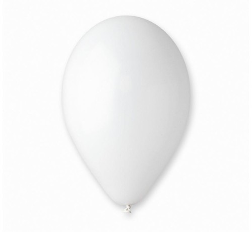 Balony A80 pastel 9" - białe 01/ 100 szt.