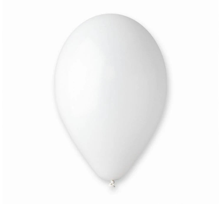 Balony A80 pastel 9" - białe 01/ 100 szt.