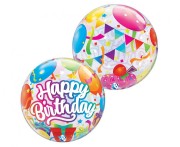 Balon Takara BUBBLE BALLOON Birthday Surprise, 22"