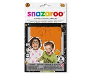 Szablony do malowania twarzy Halloween Snazaroo - wzory pomarańczowe 6szt