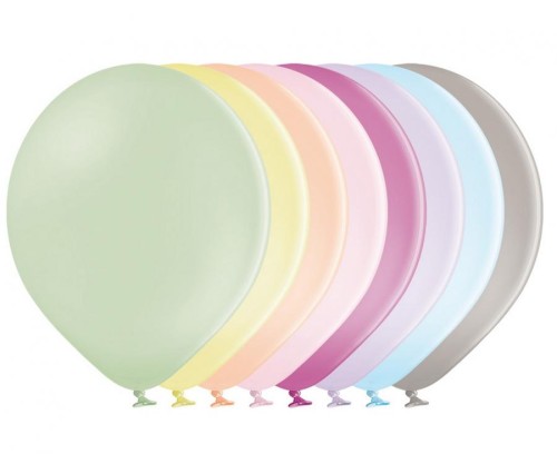 Balony B85 Pastel Macaron Assorted 100 szt.