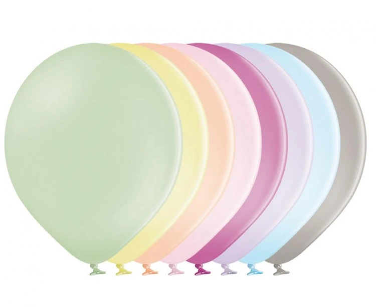 Balony B85 Pastel Macaron Assorted 100 szt.