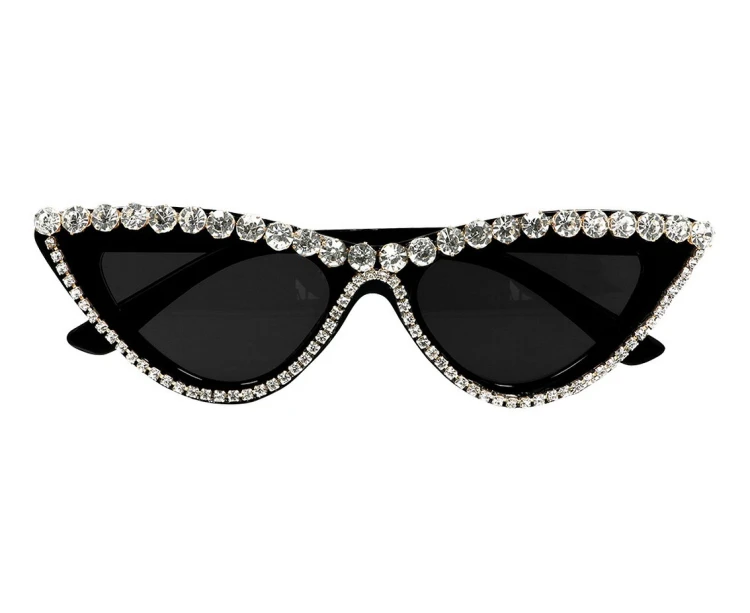 Okulary Party Bonnie czarno-srebrne Boland - okulary imprezowe retro