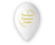 Balony Premium Pierwsza Komunia Św. (kłosy), 12"/ 25 szt.