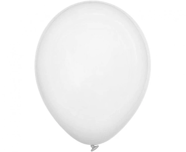 Balony Decomex 9", pastel White, 100 szt.