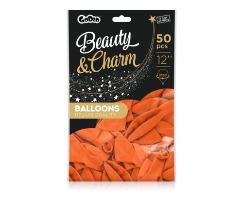 Balony Beauty&Charm, pastelowe pomarańczowe 12"/ 50 szt.