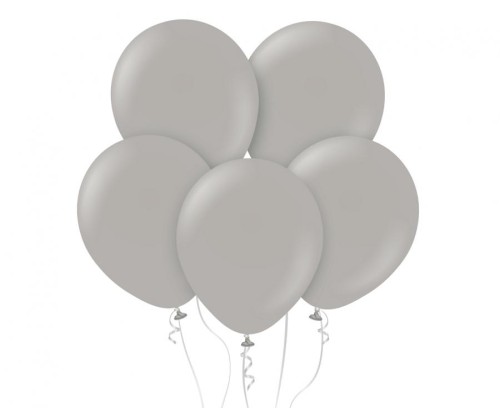 Balony Beauty&Charm, pastelowe szare 12"/ 50 szt.