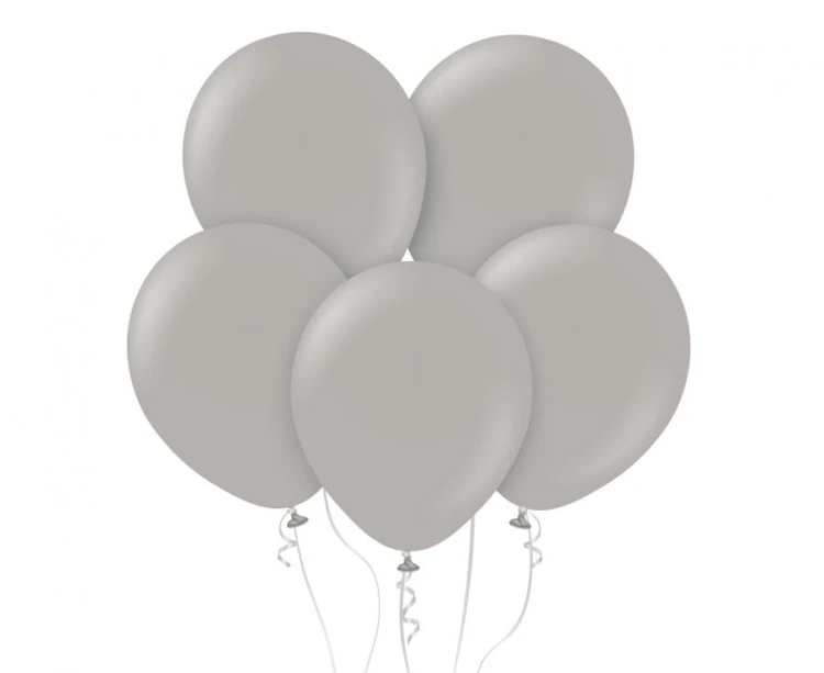 Balony Beauty&Charm, pastelowe szare 12"/ 50 szt.